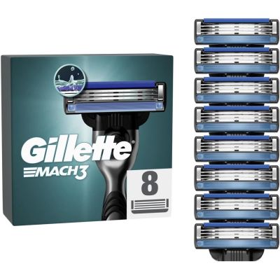 Gillette Mach 3 Razor Blades 8 Pack