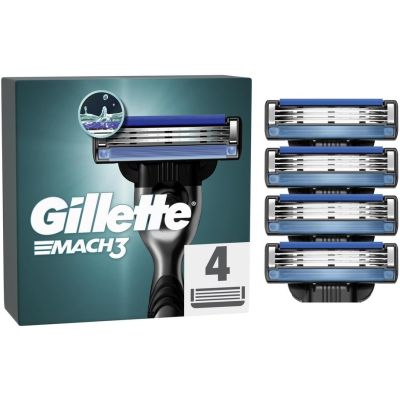 Gillette Mach 3 Razor Blades 4 Pack