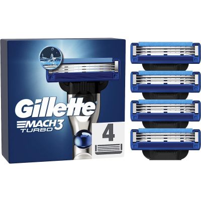 Gillette Mach3 Turbo Blades 4 pack