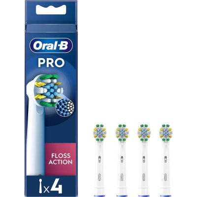 ORAL-B Floss Action X-Filaments Power Replacement Toothbrush Head - Pack of 4