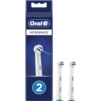 Oral-B Interspace Electric Toothbrush Head White, 2 Pack