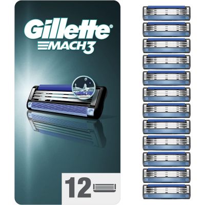 Gillette Mach 3 Razor Blades 12 Pack